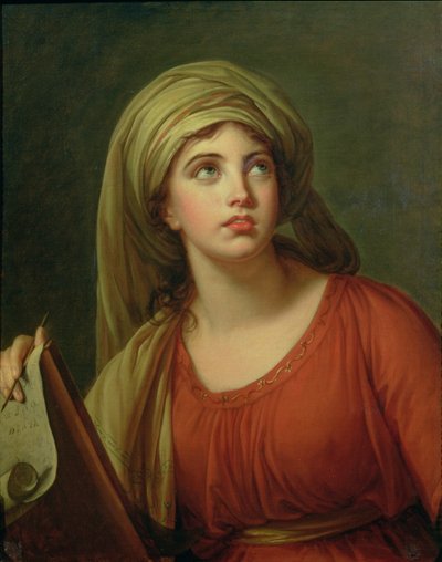 Retrato de Emma Hart (c.1765-1815) luego Lady Hamilton, como una Sibila, c.1792 de Elisabeth Louise Vigee Lebrun