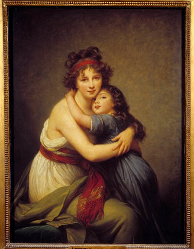 Retrato de Madame Vigée Le Brun y su hija Jeanne-Lucie-Louise, conocida como Julie (1780-1819) de Elisabeth Louise Vigee Lebrun