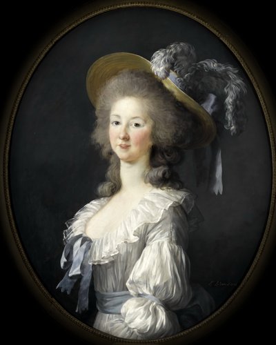 Retrato de María Luisa de Saboya, Princesa de Lamballe de Elisabeth Louise Vigee Lebrun
