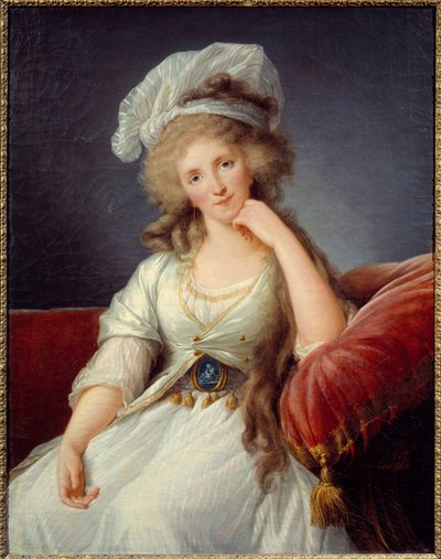 Retrato de la Duquesa de Orleans, Louise de Bourbon Penthievre (1753-1821) esposa de Louis Philippe II Joseph Duque de Orleans o Philippe Egalite (1747-1793) de Elisabeth Louise Vigee Lebrun