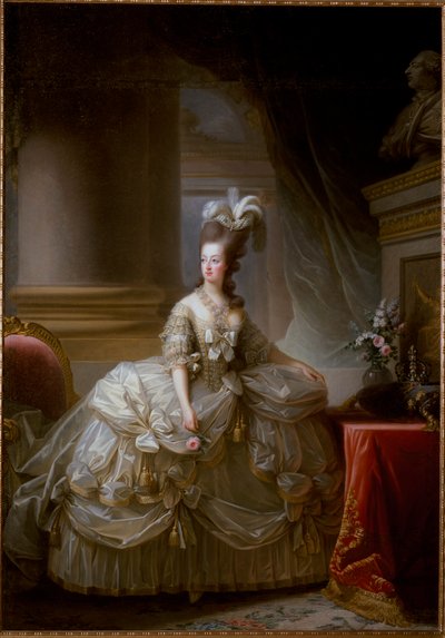 Retrato de la Reina de Francia María Antonieta de Elisabeth Louise Vigee Lebrun