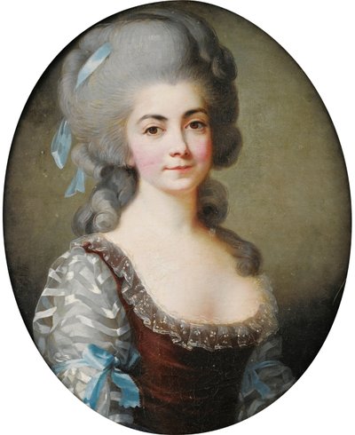 Retrato de la cantante de ópera Antoinette Saint-Huberty 1756-1812, c. 1780 de Elisabeth Louise Vigee Lebrun
