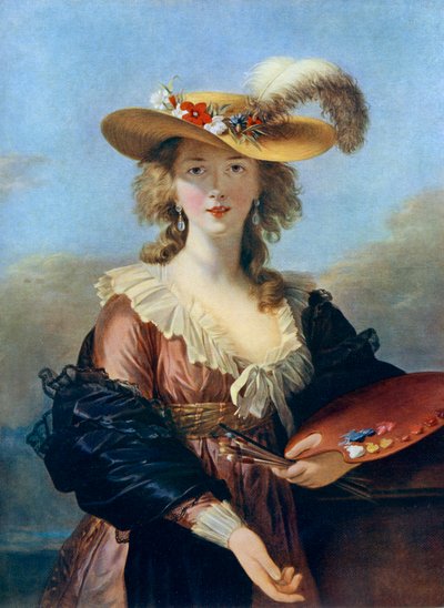 Autorretrato con sombrero de paja, c1782, 1912 de Elisabeth Louise Vigee Lebrun
