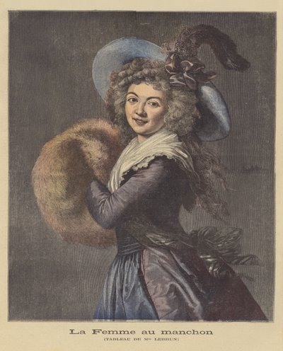 La dama con el manguito de Elisabeth Louise Vigee Lebrun