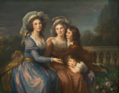 La marquesa de Pezay y la marquesa de Rougé con sus hijos Alexis y Adrien de Elisabeth Louise Vigee Lebrun