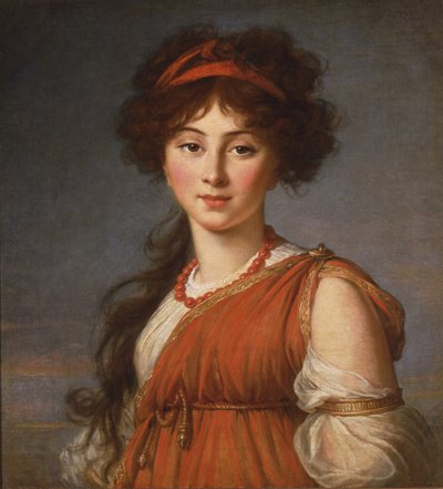 Varvara Ivanovna Naryshkina, de soltera Ladomirsky 1785-1840, 1800 de Elisabeth Louise Vigee Lebrun