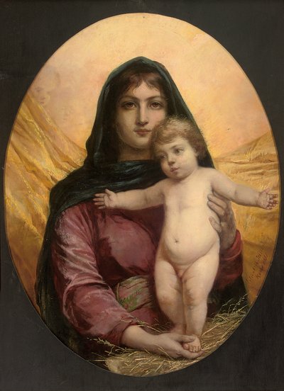 La Madonna y el Niño, 1881 de Elisabeth Maria Anna Jerichau Baumann
