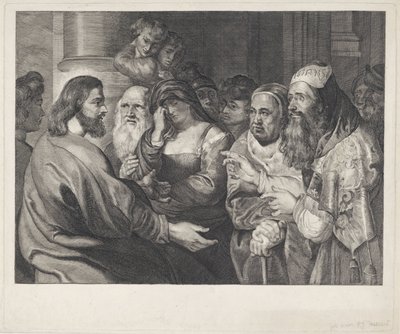 Cristo y la mujer sorprendida en adulterio de Elisabeth Marie Simons