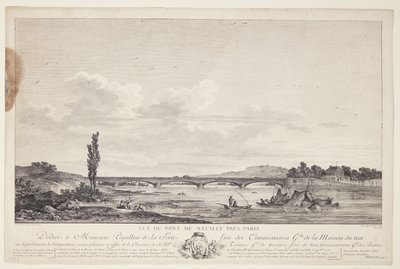 Vista sobre el Puente de Neuilly (Vuë du Pont de Neuilly près de París) de Elise Saugrain