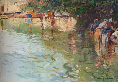 En Pontevedra, c1904 de Eliseo Meifren y Roig