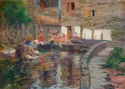 Lavanderas, Pontevedra, c1904 de Eliseo Meifren y Roig