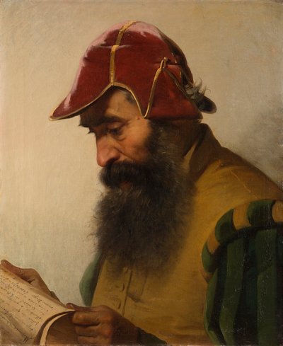 Benvenuto Cellini leyendo su manuscrito de Eliseo Sala