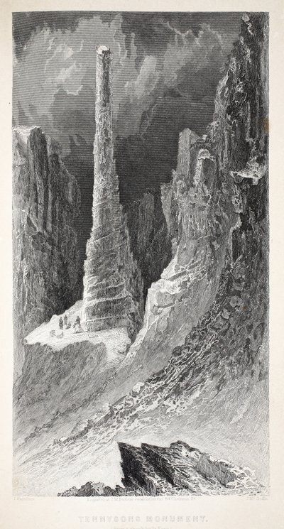 Monumento a Tennyson, ilustración de 