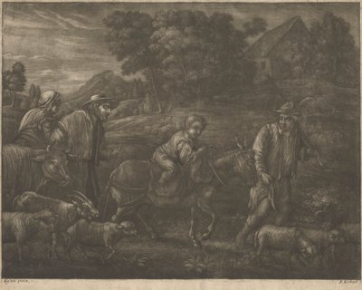 Huida a Egipto de Elisha Kirkall