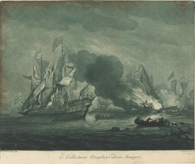 Escena de navegación de la colección de Onuphrij Edwin de Elisha Kirkall