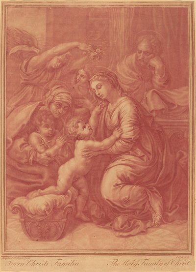 La Sagrada Familia de Elisha Kirkall after Raphael