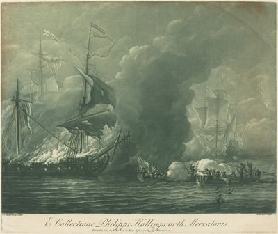 Escena de Embarque de la Colección de Philip Hollingworth de Elisha Kirkall after Willem van de Velde the Elder