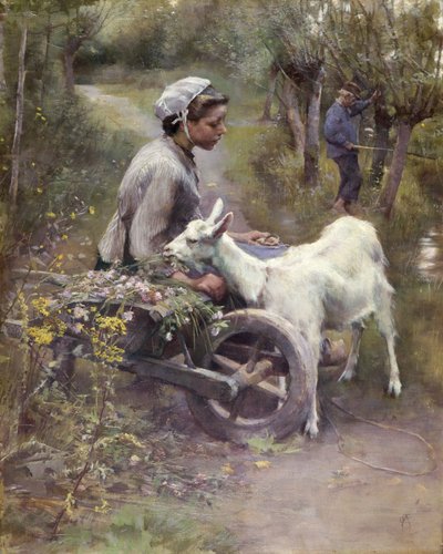 Jean, Jeanne y Jeannette, exh.1892 (óleo sobre lienzo) de Elizabeth Adela Stanhope Forbes