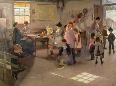 La escuela ha terminado, 1889 de Elizabeth Adela Stanhope Forbes