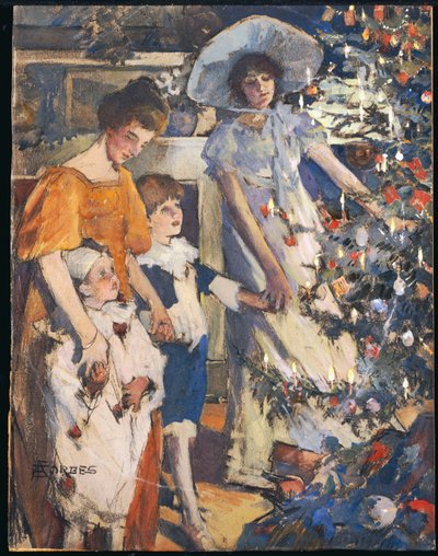 El árbol de Navidad de Elizabeth Adela Stanhope Forbes
