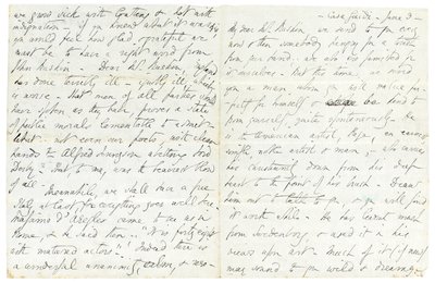 Carta autógrafa a John Ruskin, Casa Giudi, Florencia, 3 de junio de 1859 de Elizabeth Browning
