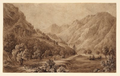 Carretera Simplon entre Baveno y Gravellona de Elizabeth Frances Batty