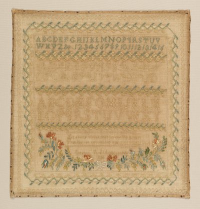 Muestrario de Elizabeth Jane Alden