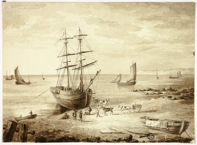 Cargando barco en el puerto de Elizabeth Murray