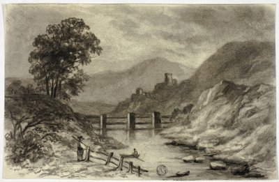 Arroyo de montaña con bote de Elizabeth Murray