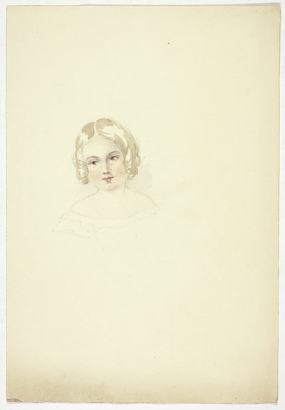 Retrato Cabeza de niña de Elizabeth Murray