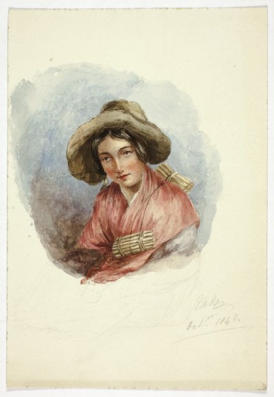 Retrato de mujer campesina de Elizabeth Murray