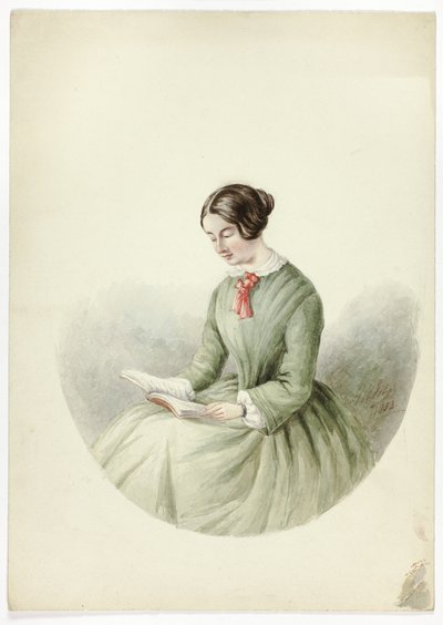 Retrato de mujer leyendo de Elizabeth Murray