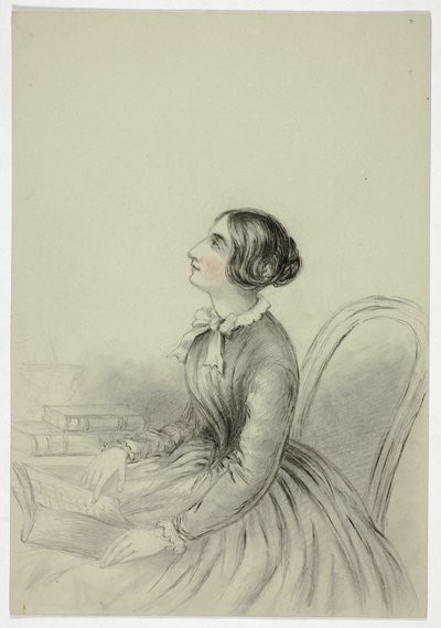 Joven Mujer Inspirada Mientras Lee de Elizabeth Murray