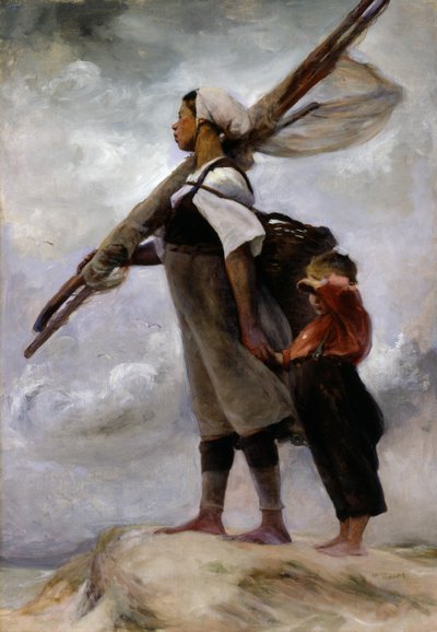 Chica pescadora de Picardía, 1889 de Elizabeth Nourse