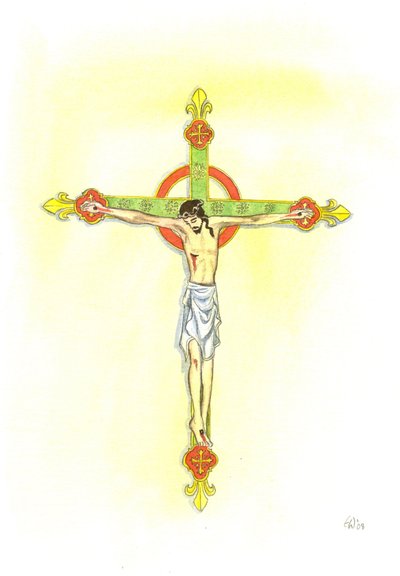 Un crucifijo, 2001 de Elizabeth Wang