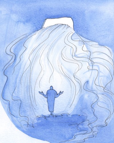 Un alma puede saludar a Cristo, en la Sagrada Comunión, diciendo: "Lanza tu luz dentro, y entra (con tu derramamiento de gracia)". de Elizabeth Wang