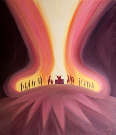 Todos los cristianos que alaban a Dios ofrecen esa alabanza a través del Santo Sacrificio de la Misa, incluso si no son conscientes de ello, 2001 de Elizabeth Wang