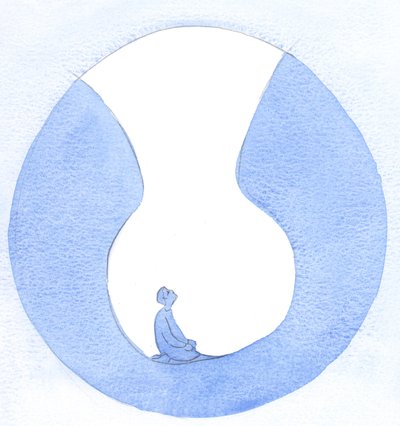 Mientras me arrodillo en oración, en toda mi debilidad, como un mendigo en harapos ante Cristo: ¡Él me ama! ¡Él me ama con calidez y afecto! de Elizabeth Wang