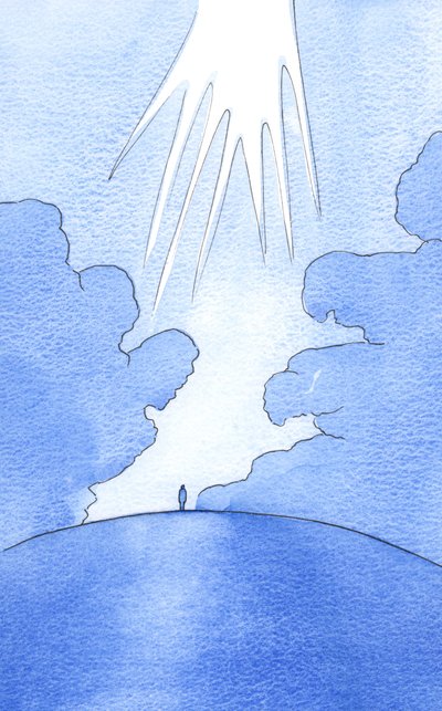 Así como solo una fuerza poderosa puede empujar las nubes sobre la tierra, solo la oración contemplativa poderosa hace un 