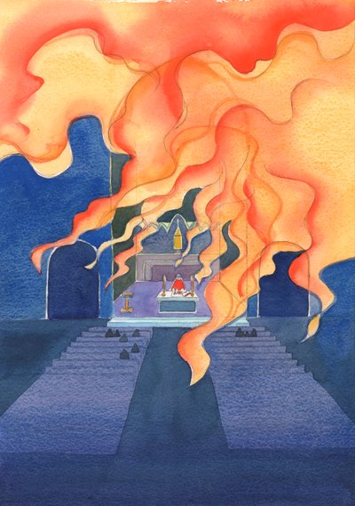 En la Misa, es como si un fuego ardiente de amor Divino penetrara en la iglesia - amor del Padre que 