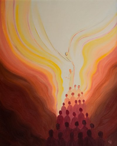 En cada Misa nos elevamos y encontramos al Padre a través del Sacrificio de Cristo nuestra Cabeza, unidos entre nosotros y con Él de Elizabeth Wang