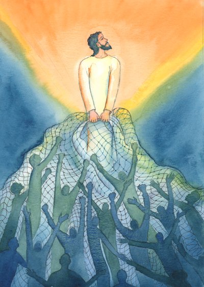 En la Misa, como un pescador, Jesús atrae a Su Reino a aquellos que lo aman de Elizabeth Wang