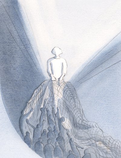 En la Misa, como un pescador, Jesús atrae a su Reino a aquellos que lo aman. de Elizabeth Wang