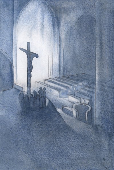 En la Misa ofrecemos en acción de gracias un Sacrificio santo y vivo. de Elizabeth Wang