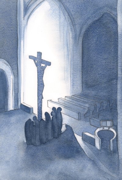 En la Misa ofrecemos en acción de gracias un Sacrificio santo y vivo. de Elizabeth Wang