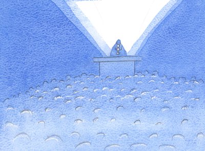 En el corazón de nuestra celebración está la ofrenda del Santo Sacrificio, a través del cual Cristo suplica y expía por nosotros de Elizabeth Wang
