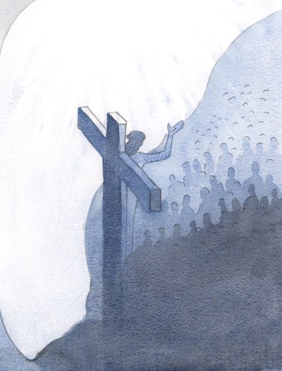 Por su divina compasión y en solidaridad con su propio pueblo en la Tierra, Cristo cubrió los pecados de toda la raza humana. de Elizabeth Wang