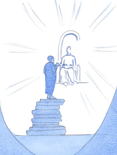 Al dejar libremente nuestras cargas en la Presencia de Cristo, es como si construyéramos una escalera hacia Él, y nos acercamos más de Elizabeth Wang