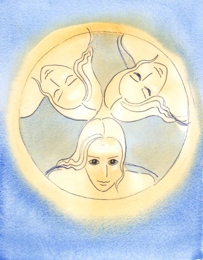 Con esta imagen, el Señor ha proporcionado un recordatorio de que las Tres Personas Divinas son Un Dios - Santo e indiviso de Elizabeth Wang