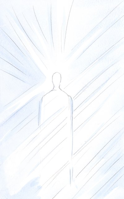Cristo, Realmente Hombre, ante ti, está resucitado y vivo. Contempla al mismo Cristo, Hijo Divino, majestuoso de Elizabeth Wang